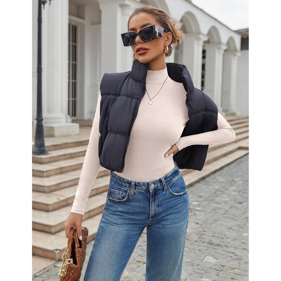 ⚡3 Pack Women’s Mock Turtleneck Tops Long Sleeve Slim Fit Thermal Shirt - Picture 3 of 5